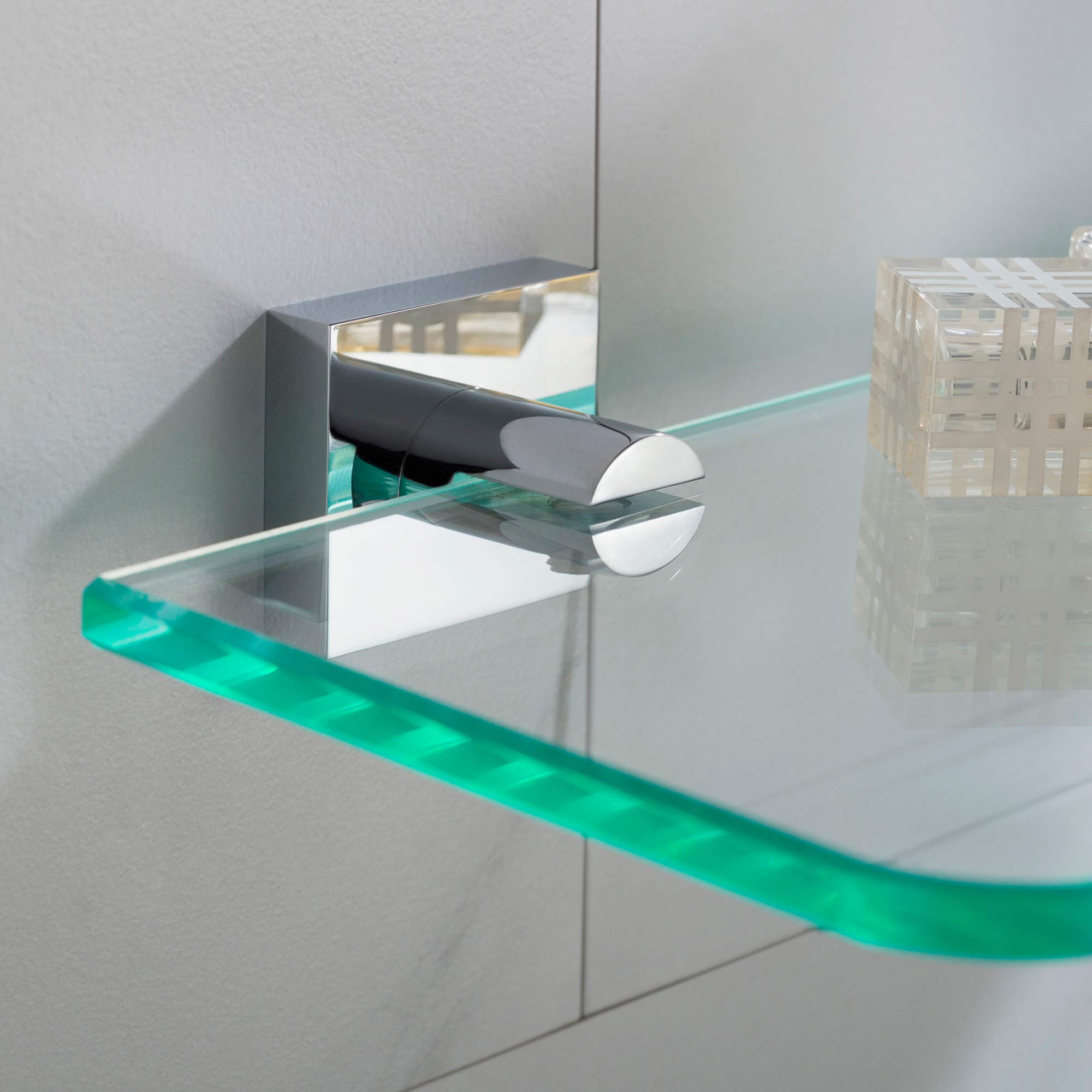 KRAUS Ventus Bathroom Shelf - Chrome Finish Wall Mounted Storage Organizer KEA-17745CH - Perfect for Showers, Bathtubs & Small Bathroom Spaces