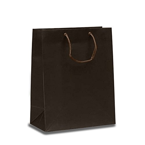 Premium Brown Matte Euro Bags - Pack of 100 | 8