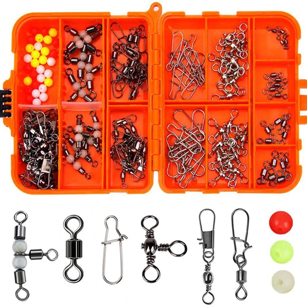 LIZHOUMIL 141-Piece Fishing Lure Kit with Storage Box - Complete Saltwater & Rock Fishing Accessories Set for Bass, Trout & Freshwater Fishing | Perfect for Beach, Pier & Deep Sea Angling