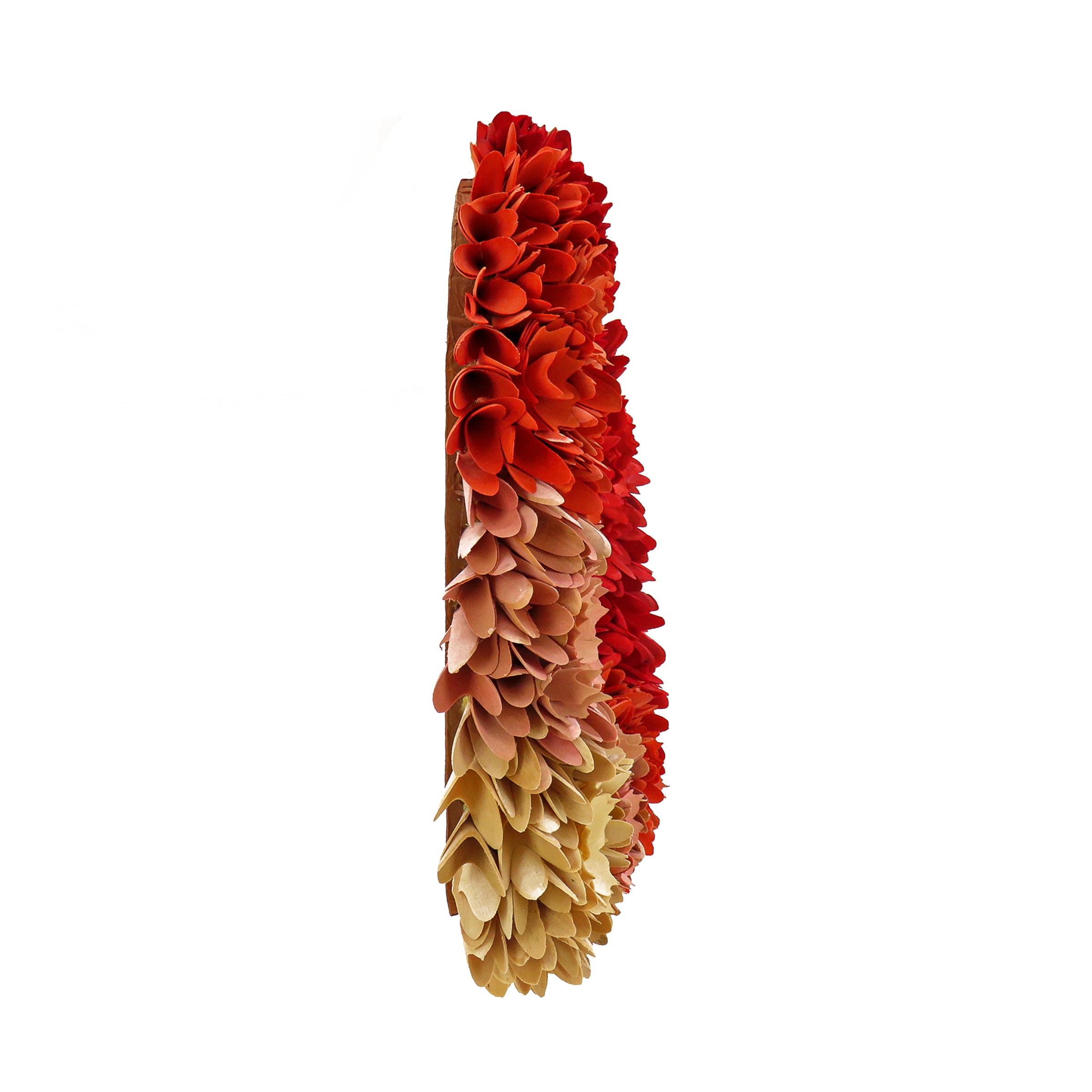 20 Inch Valentine's Ombre Floral Heart Wreath - Elegant Home Decor for Front Door, Wall, Wedding & Holiday Celebration
