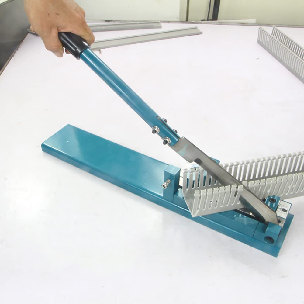 Professional PVC Trunking Cutter - Heavy Duty Manual Plastic Wiring Duct Cutter with 45° & 90° Angle Adjustment | Electrician's Special Cutting Tool (No Ruler) | Perfect for Cable Management, Electrical Installations & DIY Projects