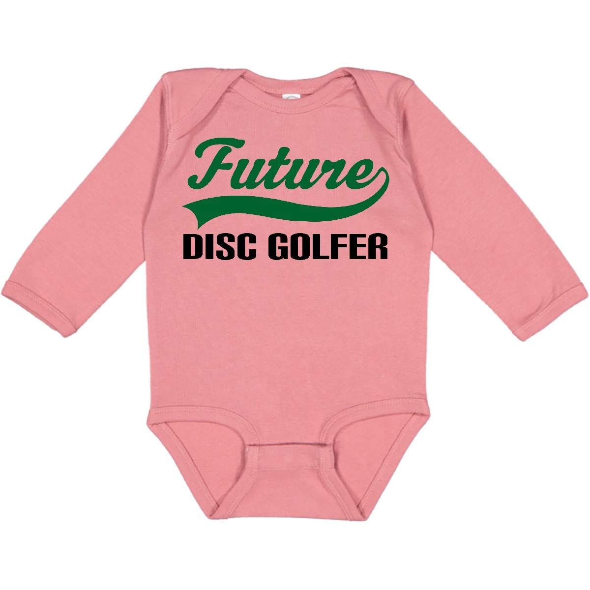 Inktastic Future Disc Golfer Baby Long Sleeve Bodysuit - Soft Cotton Creeper for Boys & Girls - Perfect for Playtime, Outdoor Sports & Casual Wear
