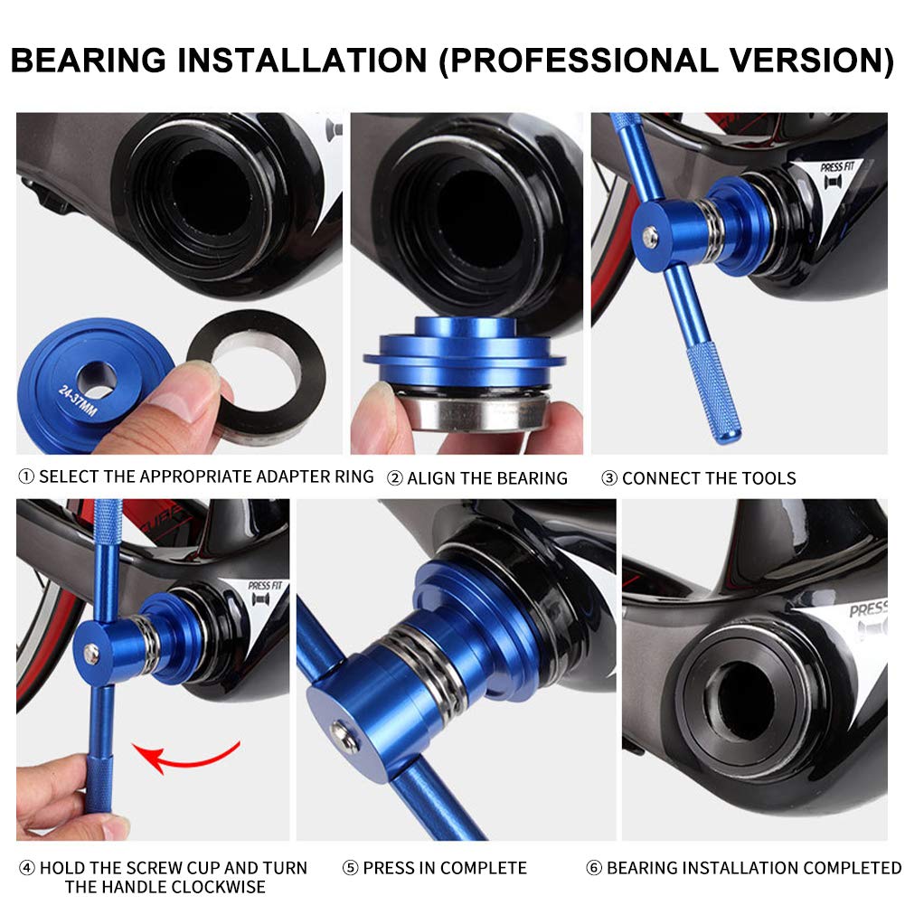 CALIDAKA Professional Bicycle Bottom Bracket Tool Kit - Durable BB86 PF30 BSA Threaded Bottom Bracket Installer and Remover - Perfect for Bike Maintenance, Repair Shops & Home Mechanics