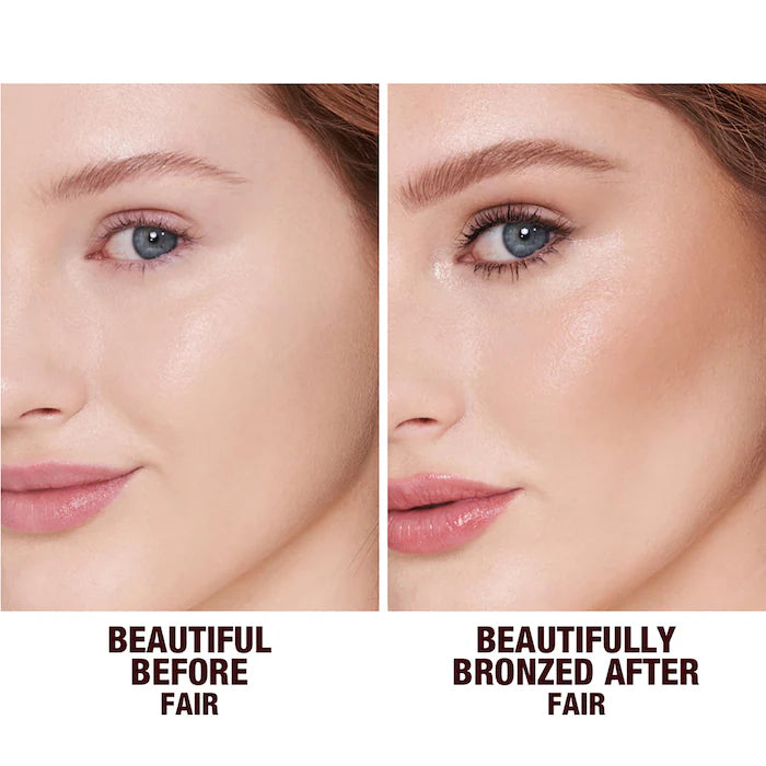 Charlotte Tilbury Beautiful Skin Sun Kissed Hyaluronic Acid Bronzing Cream - Illuminating Bronzer for a Sun-Kissed Glow, Hydrating Makeup for Face & Body, Perfect for Summer & Beach Vacations