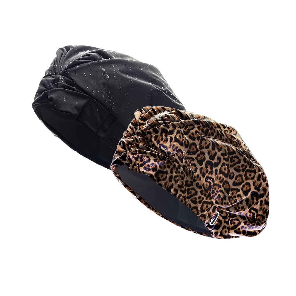 BOGO 50% Off - Hairbrella Satin Lined Shower Cap XL - Extra Large Waterproof Hair Protection for Bath & Shower - Perfect for Curly, Natural, or Long Hair Care