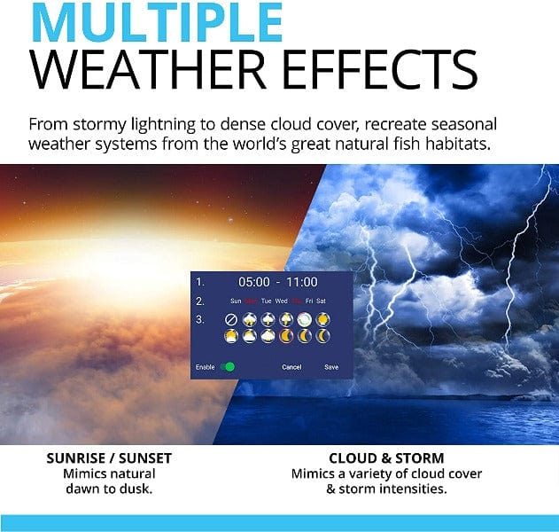 Fluval Aquasky Bluetooth LED Aquarium Light - Smart Control for Freshwater & Saltwater Fish Tanks - Perfect for Home, Office & Aquascaping