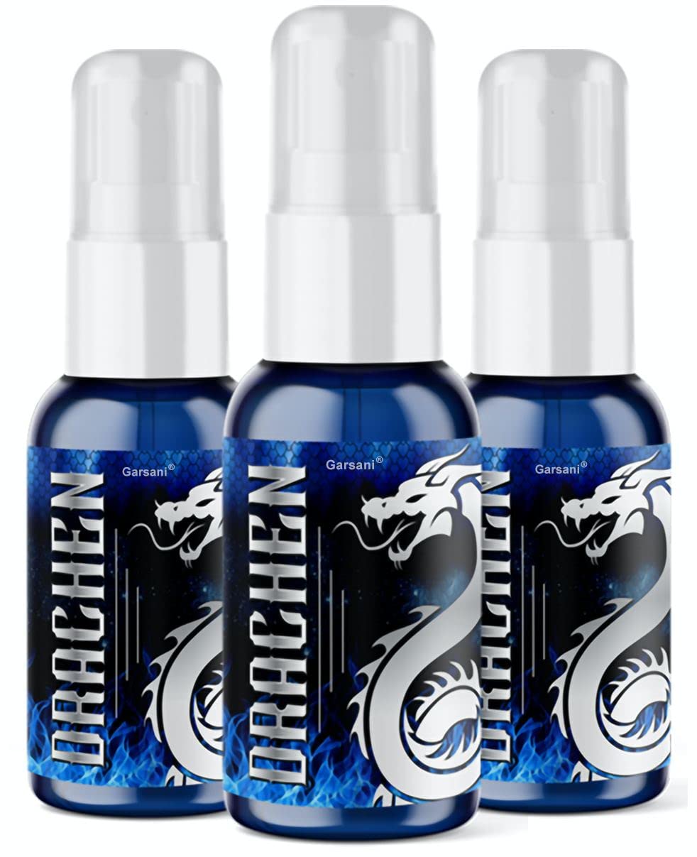 Garsani Drachen Liquid 3-Pack - Premium E-Liquid for Vape Pens & Mods - Perfect for Cloud Chasing & Flavor Enjoyment at Home or On-the-Go