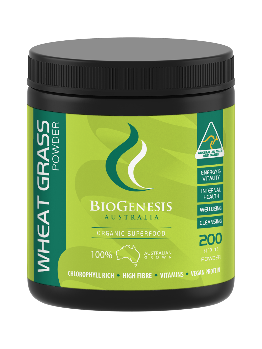 Organic Wheat Grass Powder - Superfood for Detox & Energy Boost | Rich in Chlorophyll & Antioxidants | Perfect for Smoothies, Juices & Wellness Shots