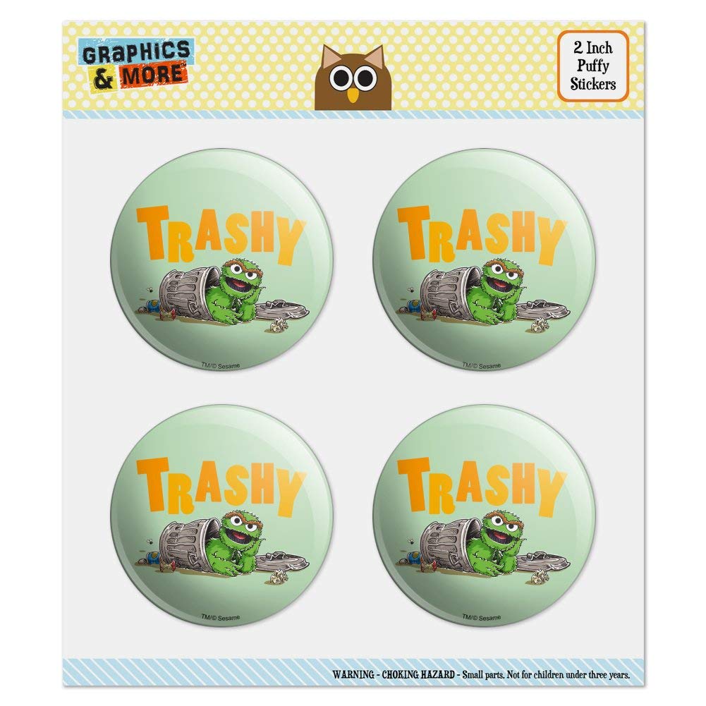 Sesame Street Oscar Sticker Set for Scrapbooking & Crafts - Fun DIY Projects