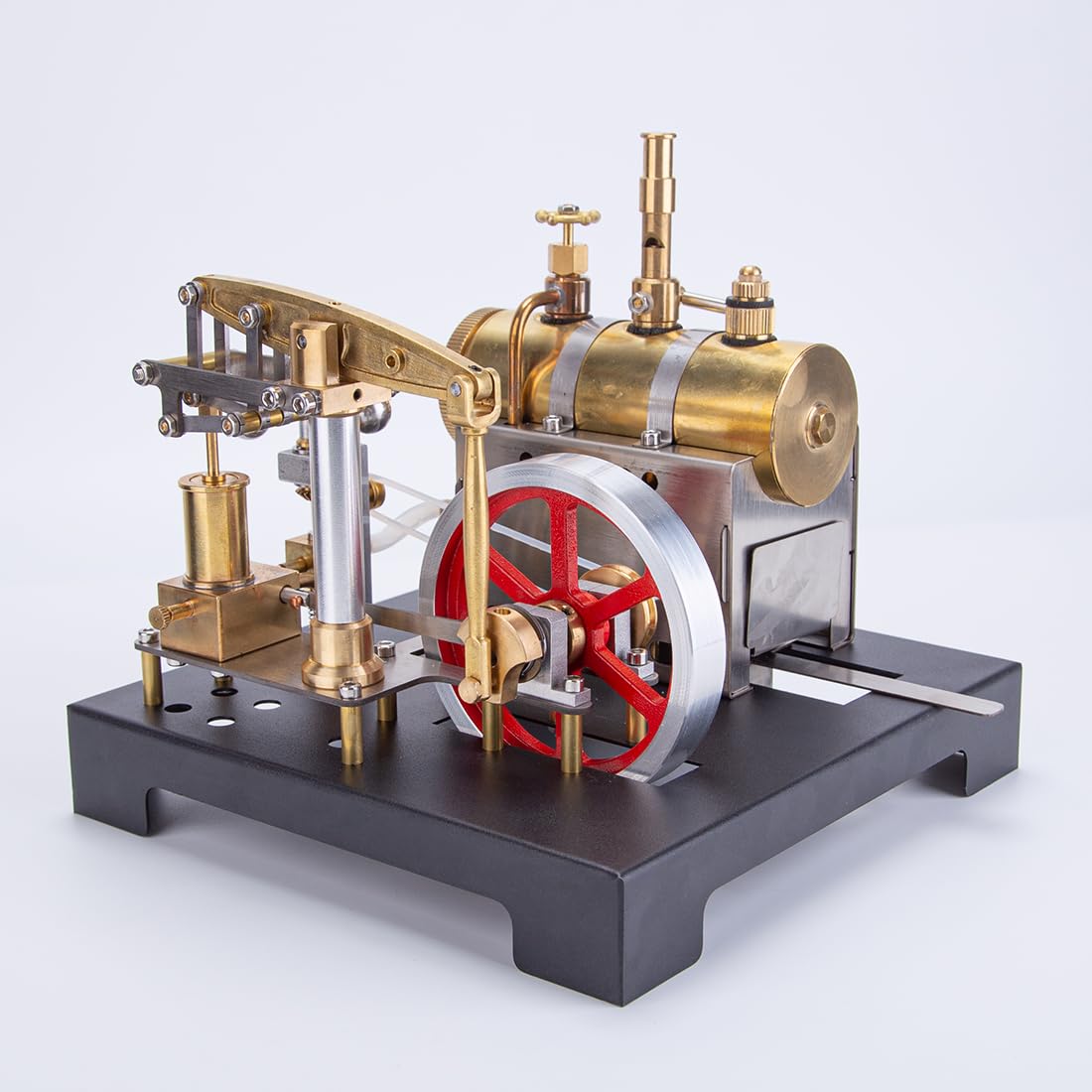 FunXylophy Full Metal DIY Steam Engine Model Kit - Mini Stationary Beam Steam Engine with Horizontal Boiler & Centrifugal Governor (85PCS) - Perfect for STEM Education, Science Experiments & 2024 Christmas Gifts
