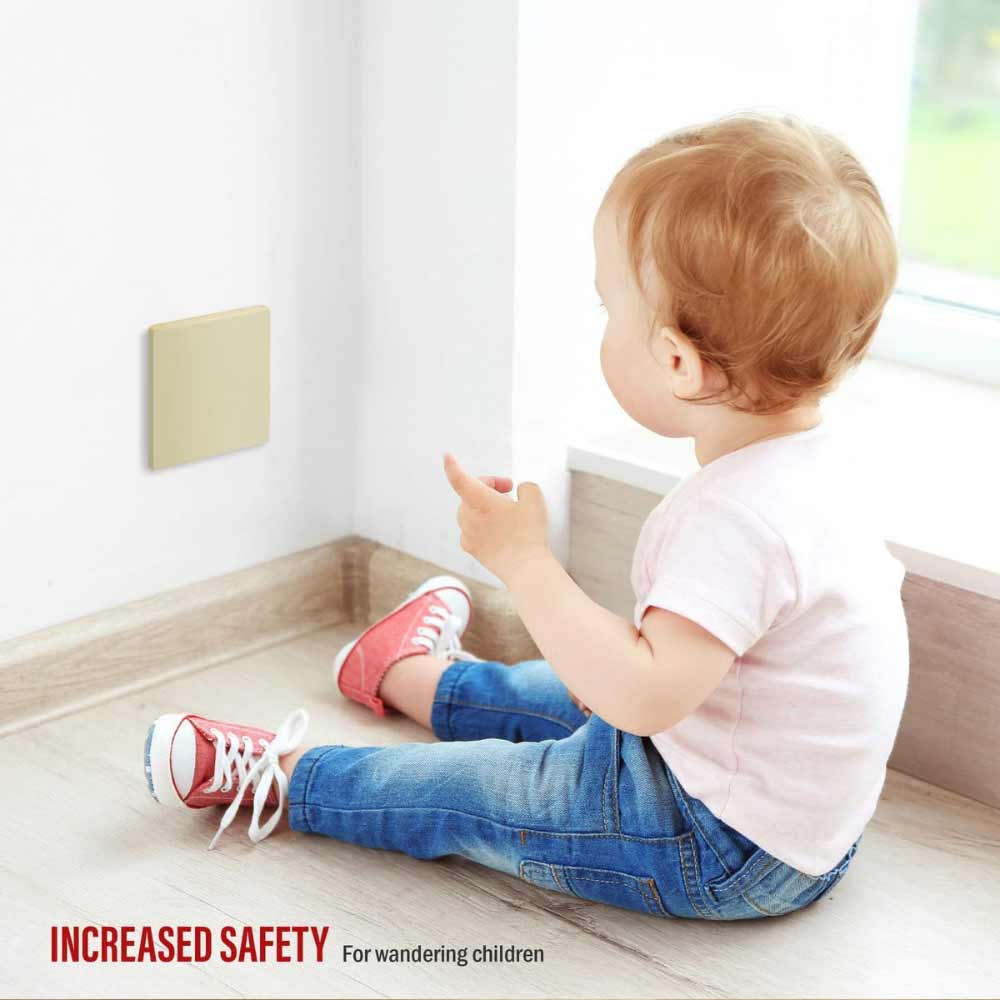 2 Gang Screwless Blank Wall Plate, Ivory - Smooth Cover for Electrical Outlets, Home & Office Decor