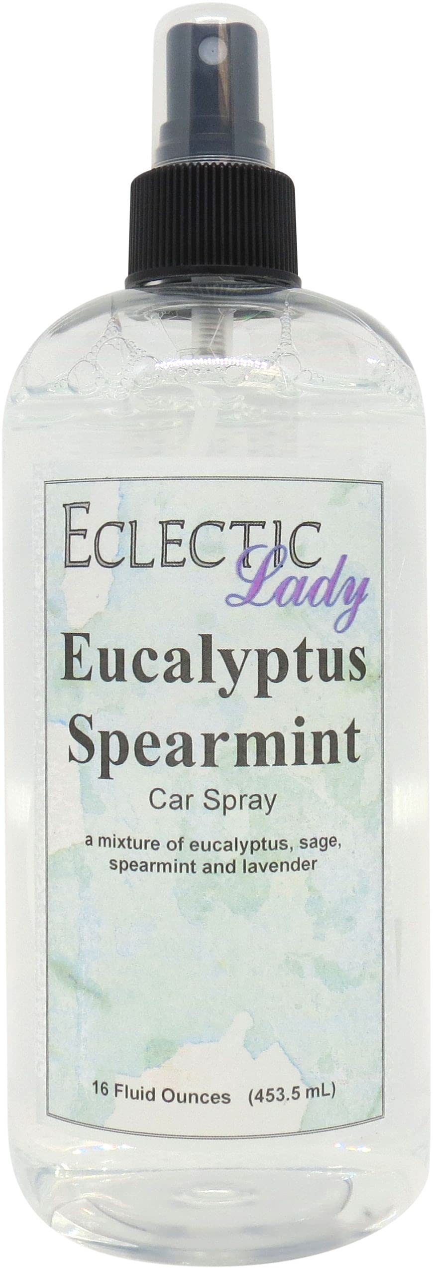Eucalyptus Spearmint Car Air Freshener Spray - 16 oz Natural Essential Oil Scent for Fresh & Relaxing Car Interior | Perfect for Road Trips, Commutes & Daily Driving