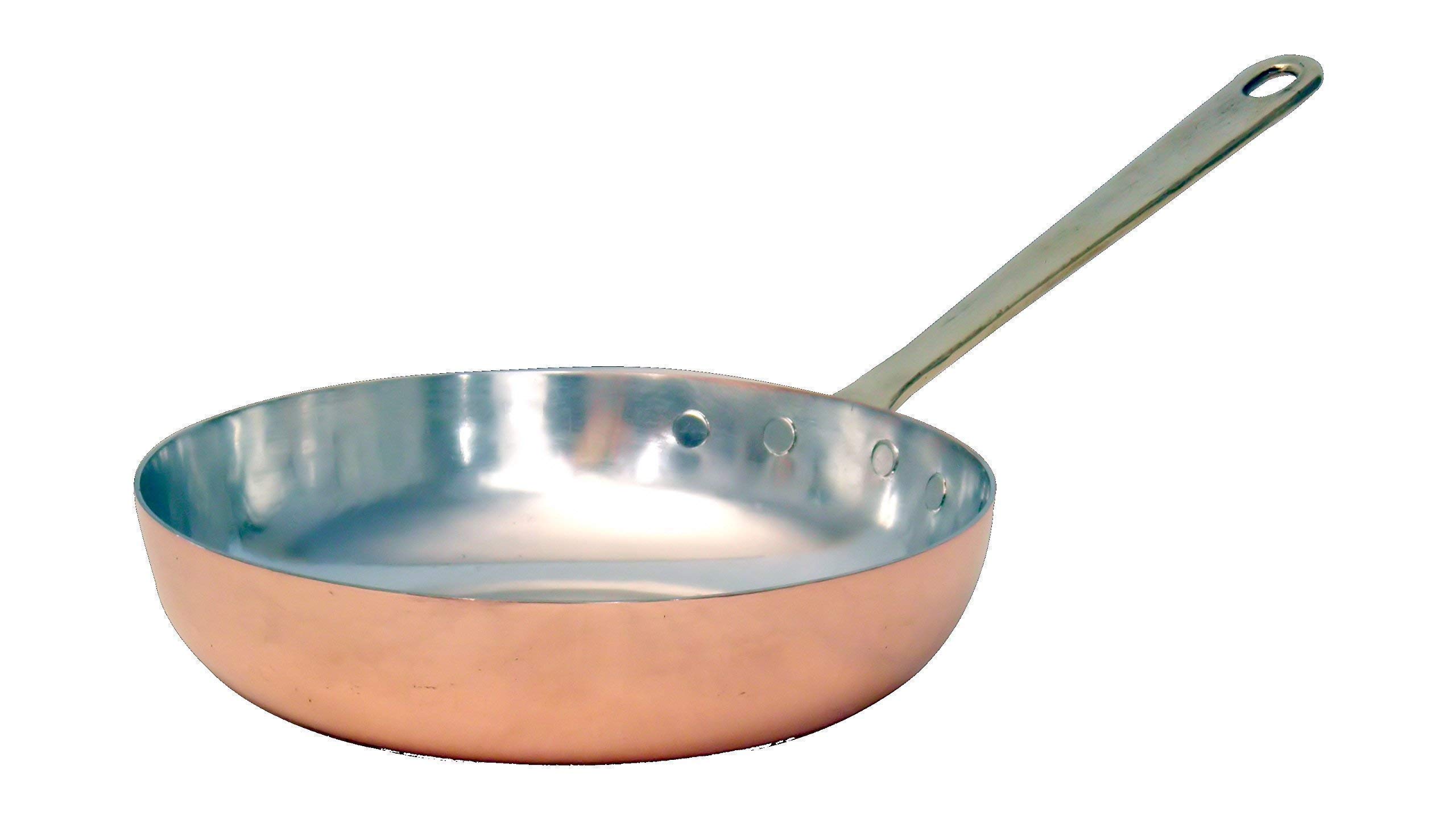 Premium Copper Frying Pan - Nonstick 10-Inch Skillet with Ergonomic Handle - Perfect for Sautéing, Frying & Cooking Eggs - Ideal for Home Kitchen & Professional Chefs