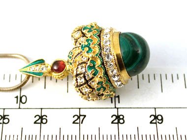 Exquisite Fabergé-Style Crown Pendant Necklace - Elegant Jewelry Gift for Women - Perfect for Parties, Weddings & Special Occasions