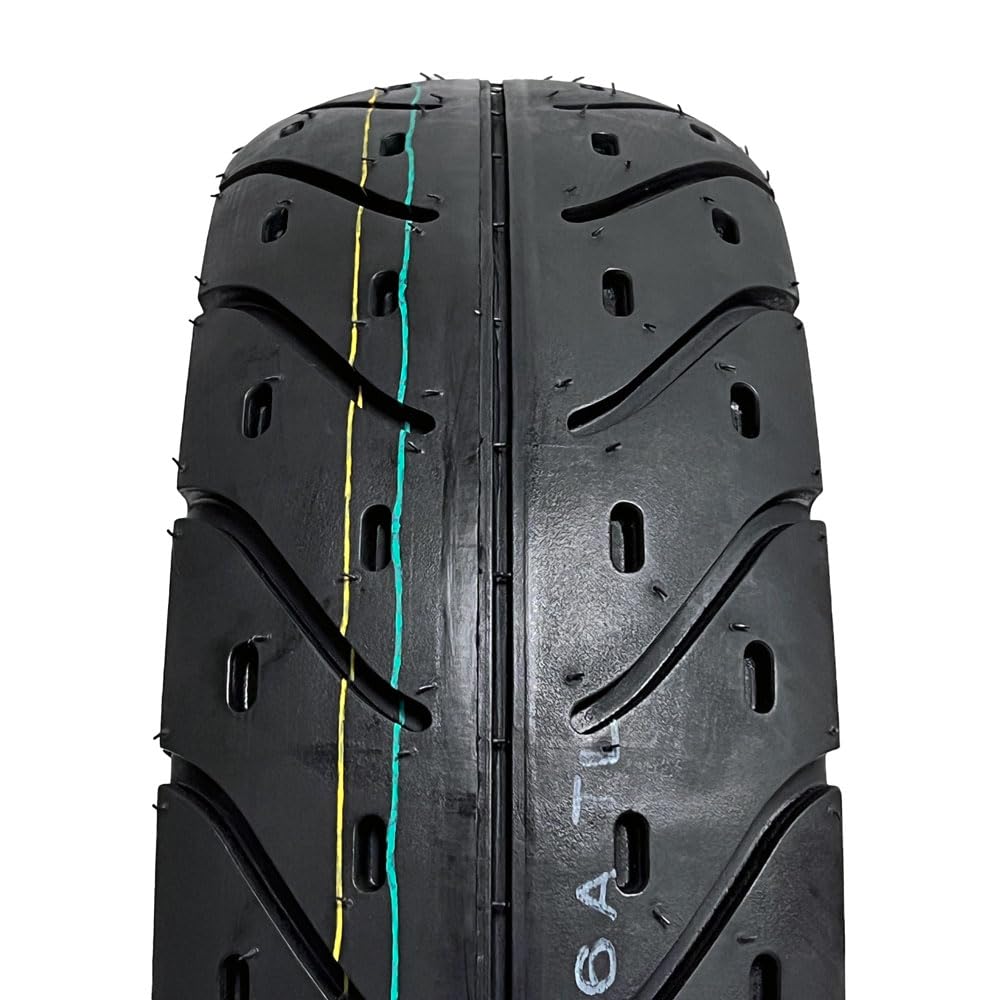 MMG Set of 2 Tubeless Motorcycle Tires 120/70-10 for Front & Rear - Perfect for Scooters, Mopeds & Urban Commuting