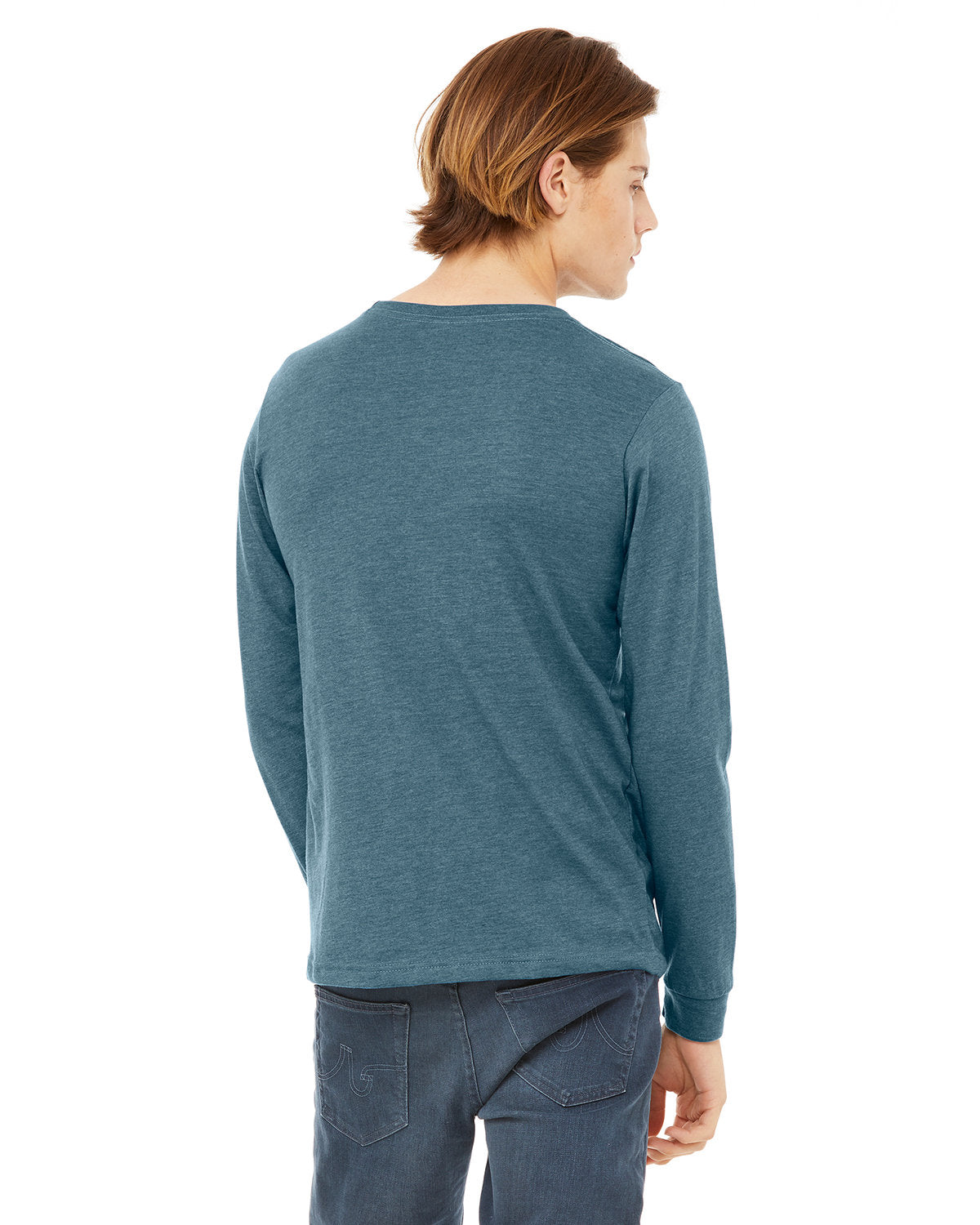 Bella + Canvas 3501CVC Unisex CVC Jersey Long Sleeve T-Shirt - Soft Cotton Blend Crewneck Tee for Men & Women - Perfect for Casual Wear, Layering, and Workout Comfort