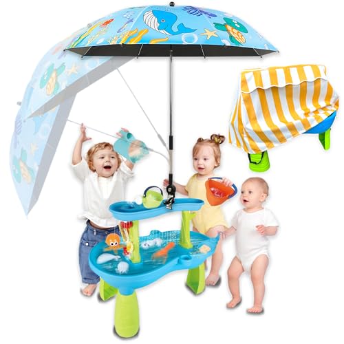 Water Table Cover and Umbrella