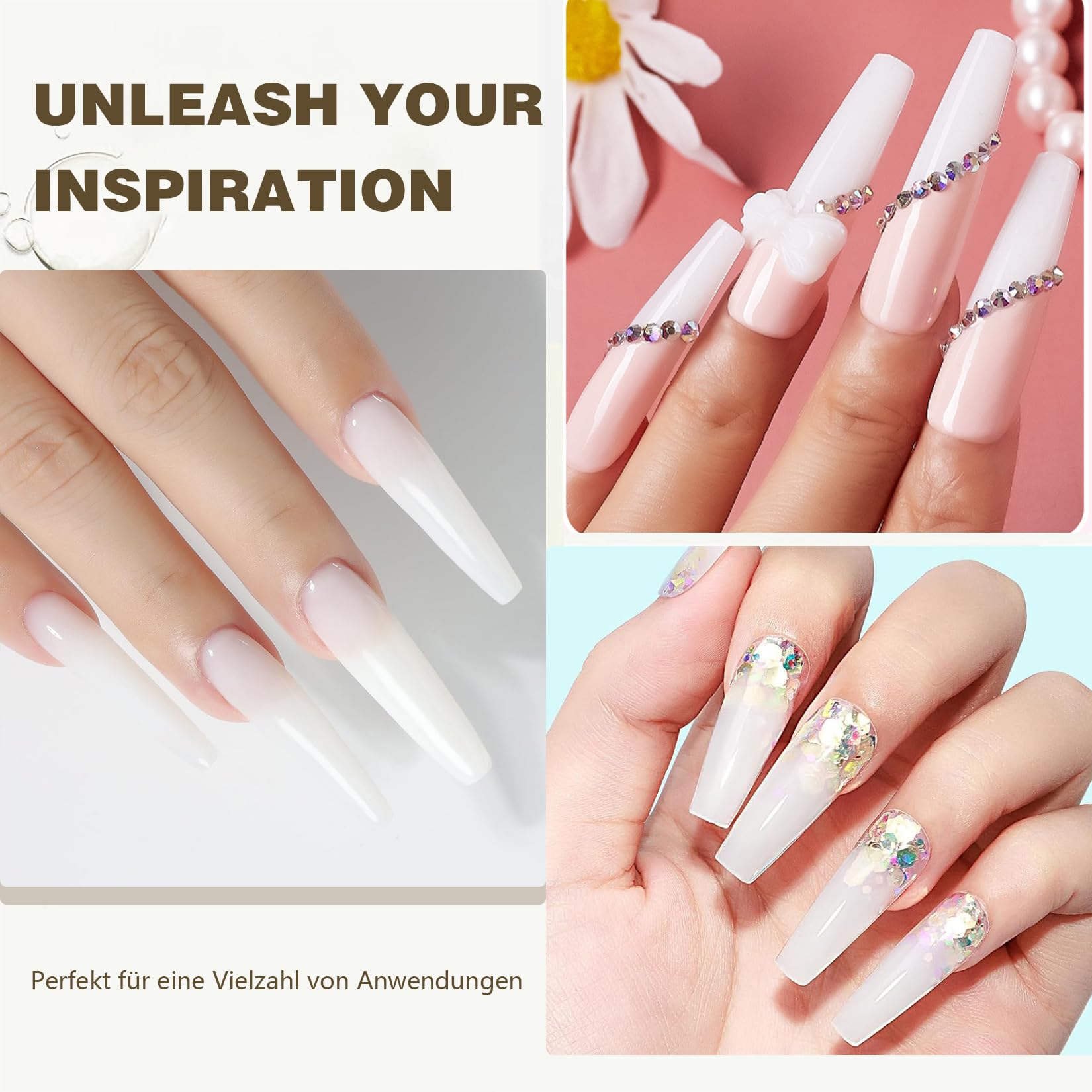 WAKANIYA 3D Sculpting Gel - Professional Nail Builder Gel for Hard Carving, Nail Art Extension | Salon & Home DIY Manicure | Perfect for Acrylic Nails, French Tips & 3D Nail Designs