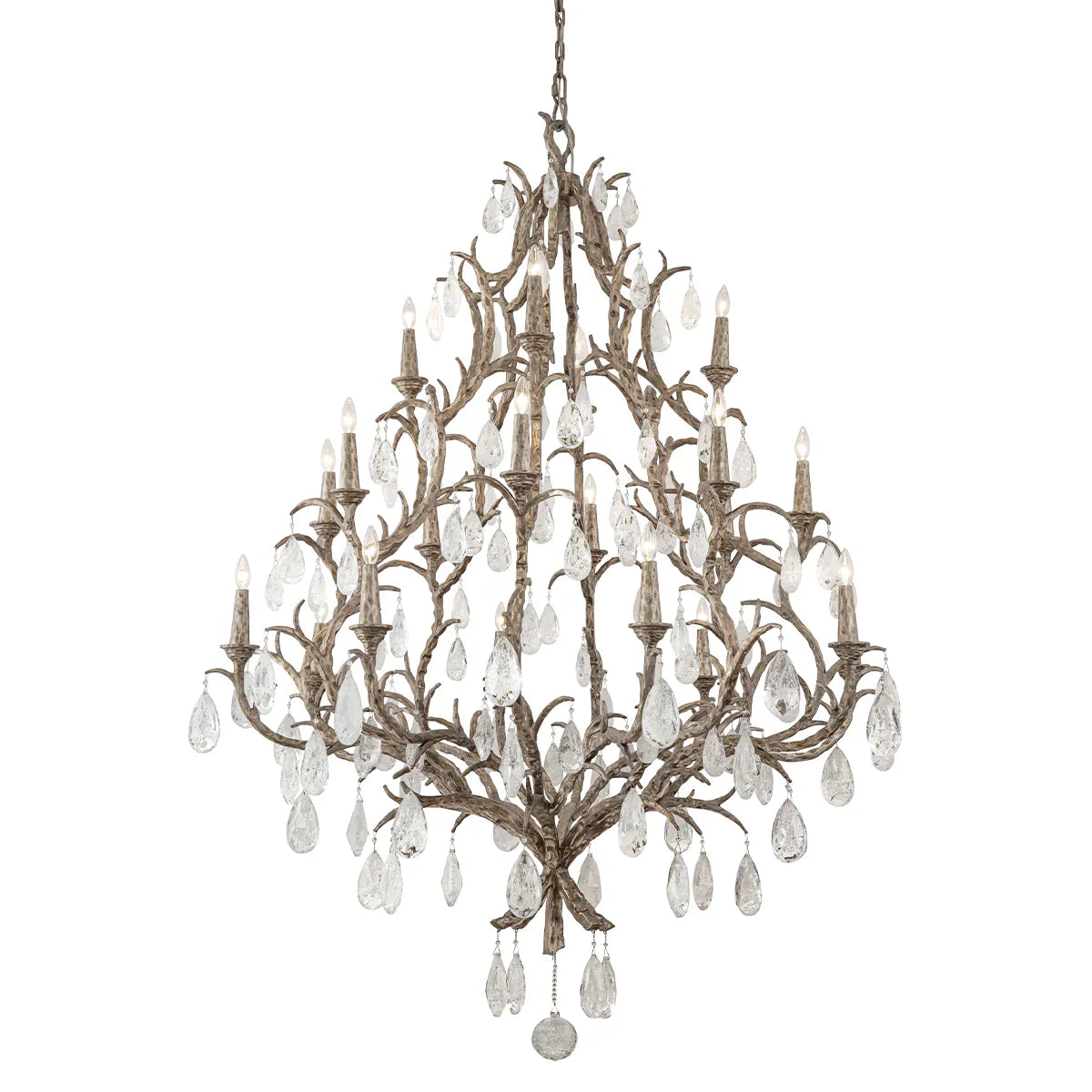Amadeo Branch Crystal Chandelier - Elegant Art Glass Lighting Fixture for Dining Room, Living Room, and Bedroom Decor