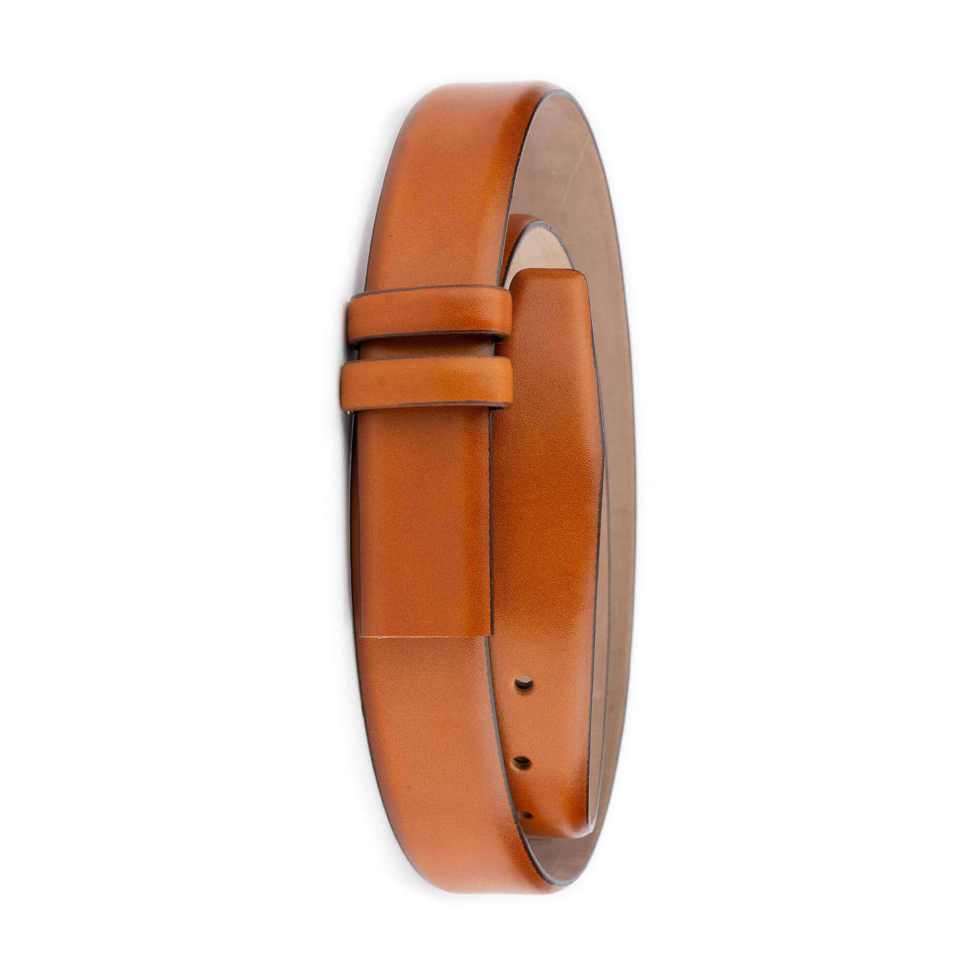 Premium 3.5cm Light Brown Genuine Leather Belt Strap for Cartier Buckles Replacement - Durable & Stylish Men's Accessory for Business, Casual & Formal Wear
