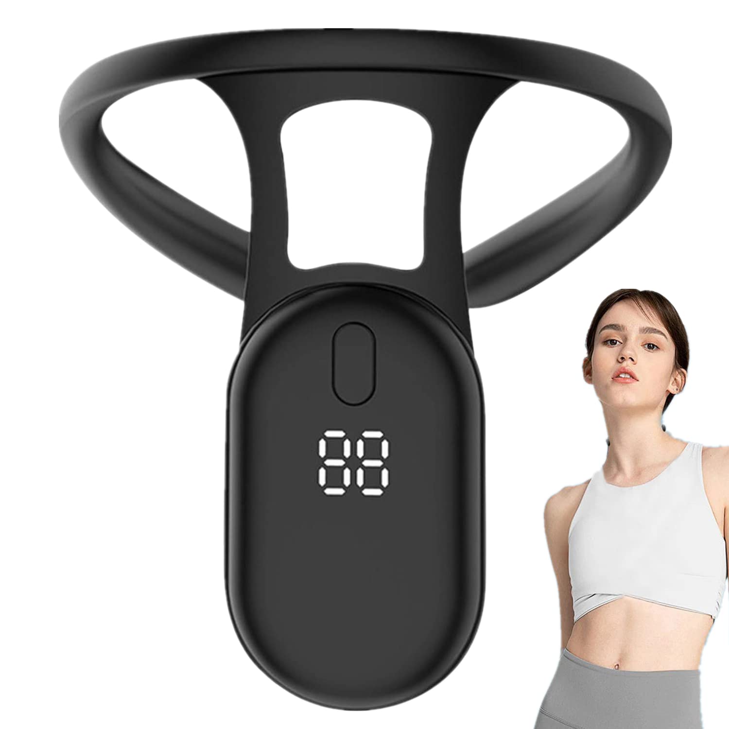 SLIMORY Portable Lymphatic Drainage Massager for Neck & Body - Slimming & Relaxation Therapy - Black | Perfect for Home, Office & Travel Use