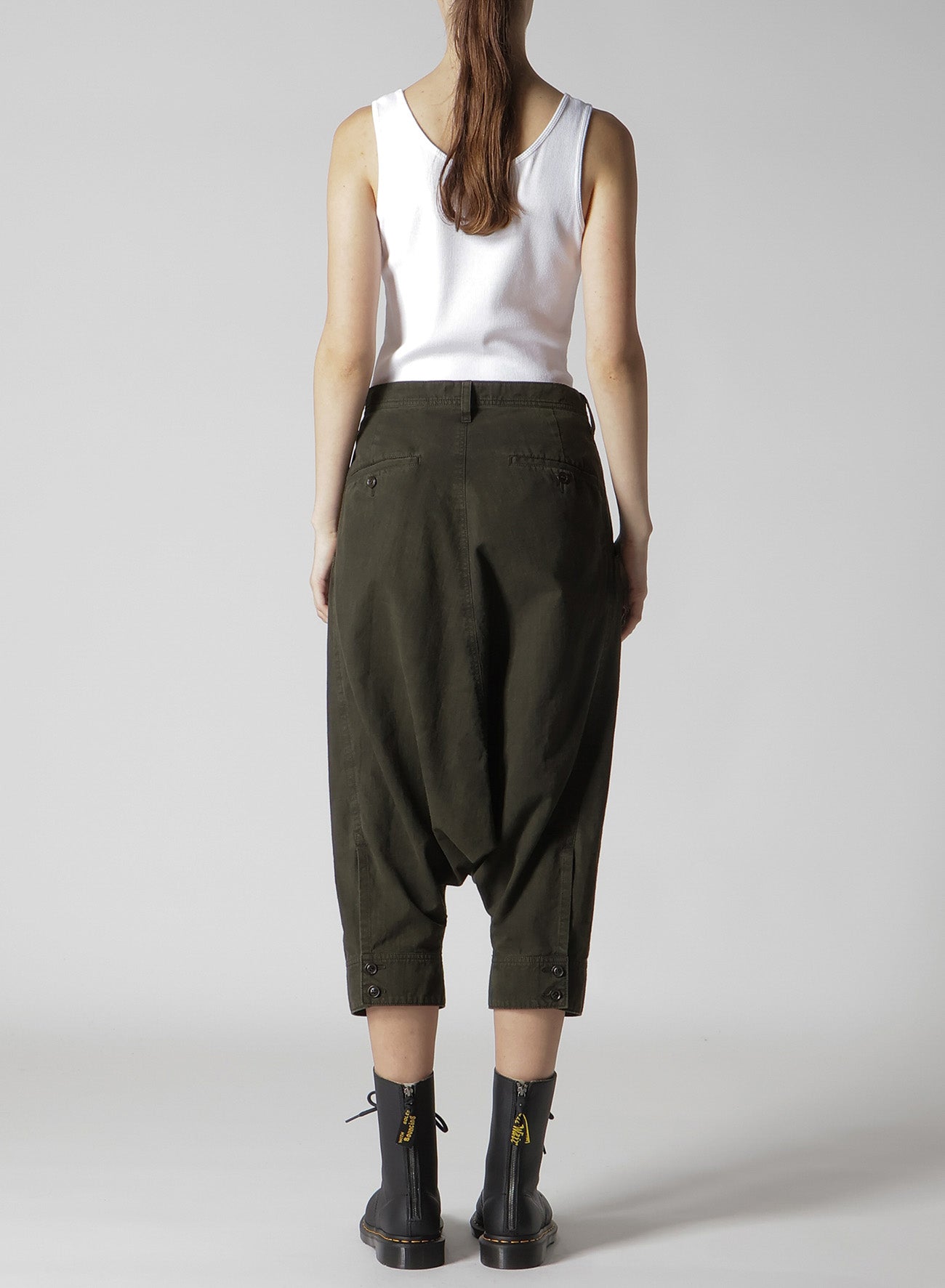 Stylish Cotton Slab Garment Dyed Cuffed Hem Sarouel Pants for Men & Women - Perfect for Casual Wear, Street Fashion, and Boho Outfits