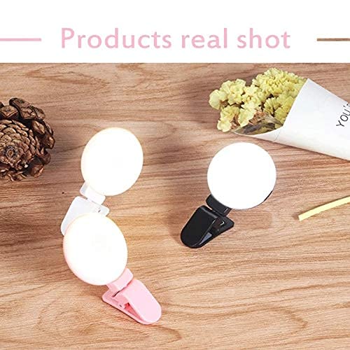 10 LED Clip Light with Adjustable Brightness - Rotating Phone Fill Light for Selfie, Photography, and Live Streaming - Perfect for YouTube, TikTok, and Instagram Content Creation
