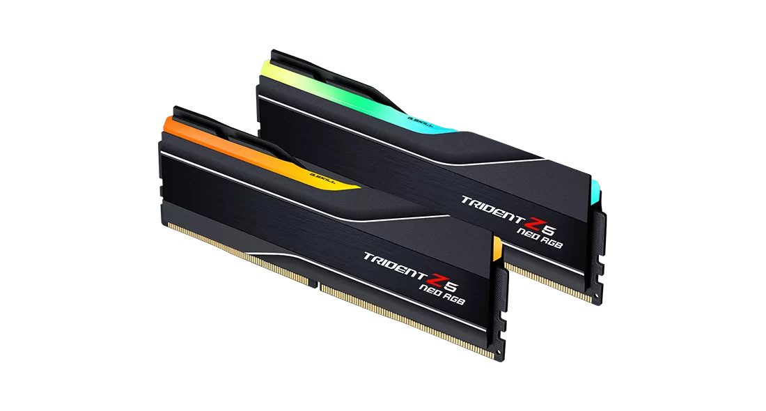 G.Skill Trident Z5 Neo RGB 32GB (2x16GB) DDR5 6000MHz CL32 AMD EXPO Certified Gaming Memory - High Performance RAM for AMD Ryzen PCs, Perfect for Gaming, Streaming & Content Creation