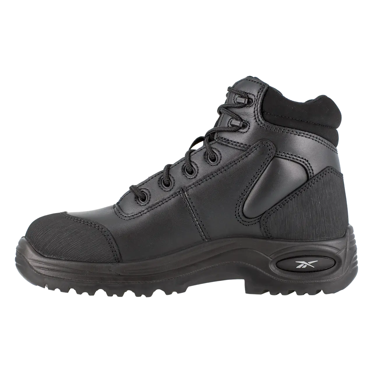 Trainex 6 Inch Composite Toe Work Boots for Men - Black Safety Shoes for Construction, Warehouse & Outdoor Work | OSHA Compliant Work Footwear