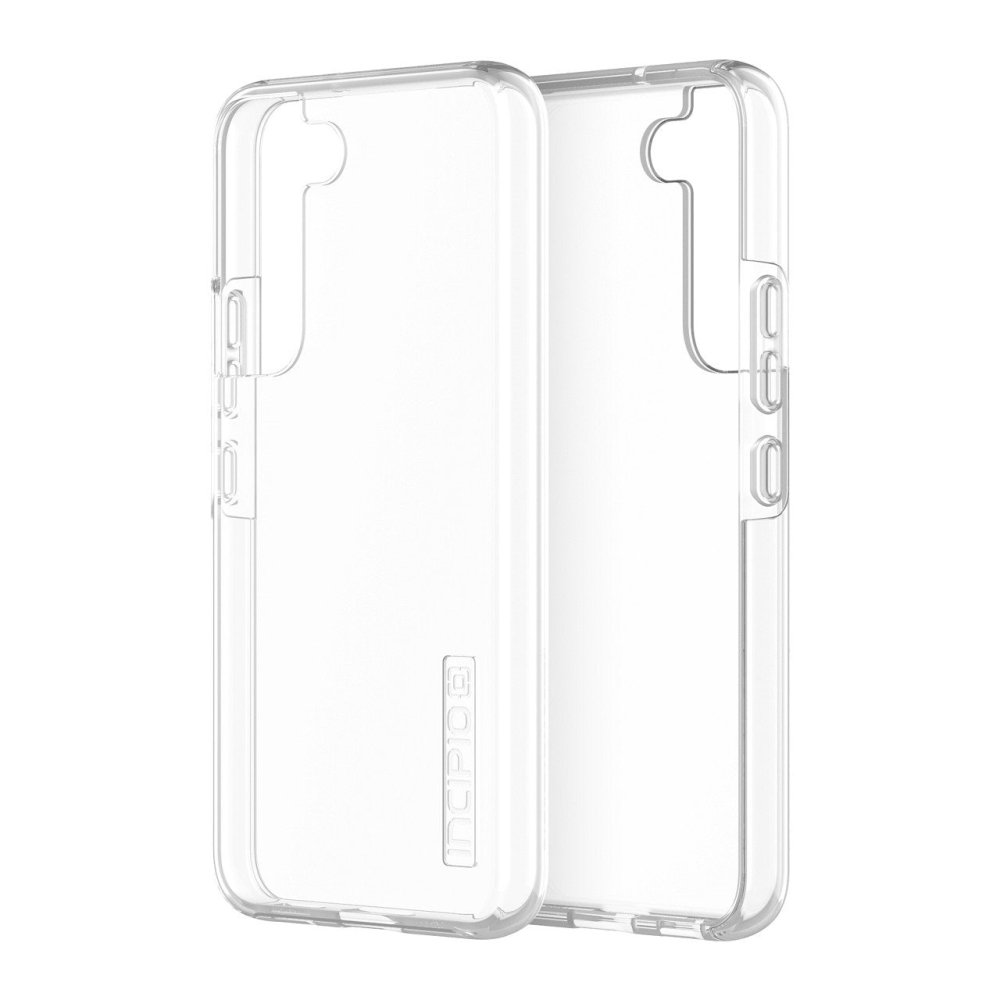 Incipio DualPro Classic+ Case for Samsung Galaxy S22 - Clear Protective Cover with Clear & Atlantic Blue Buttons | Shockproof Phone Case for Everyday Use & Outdoor Activities