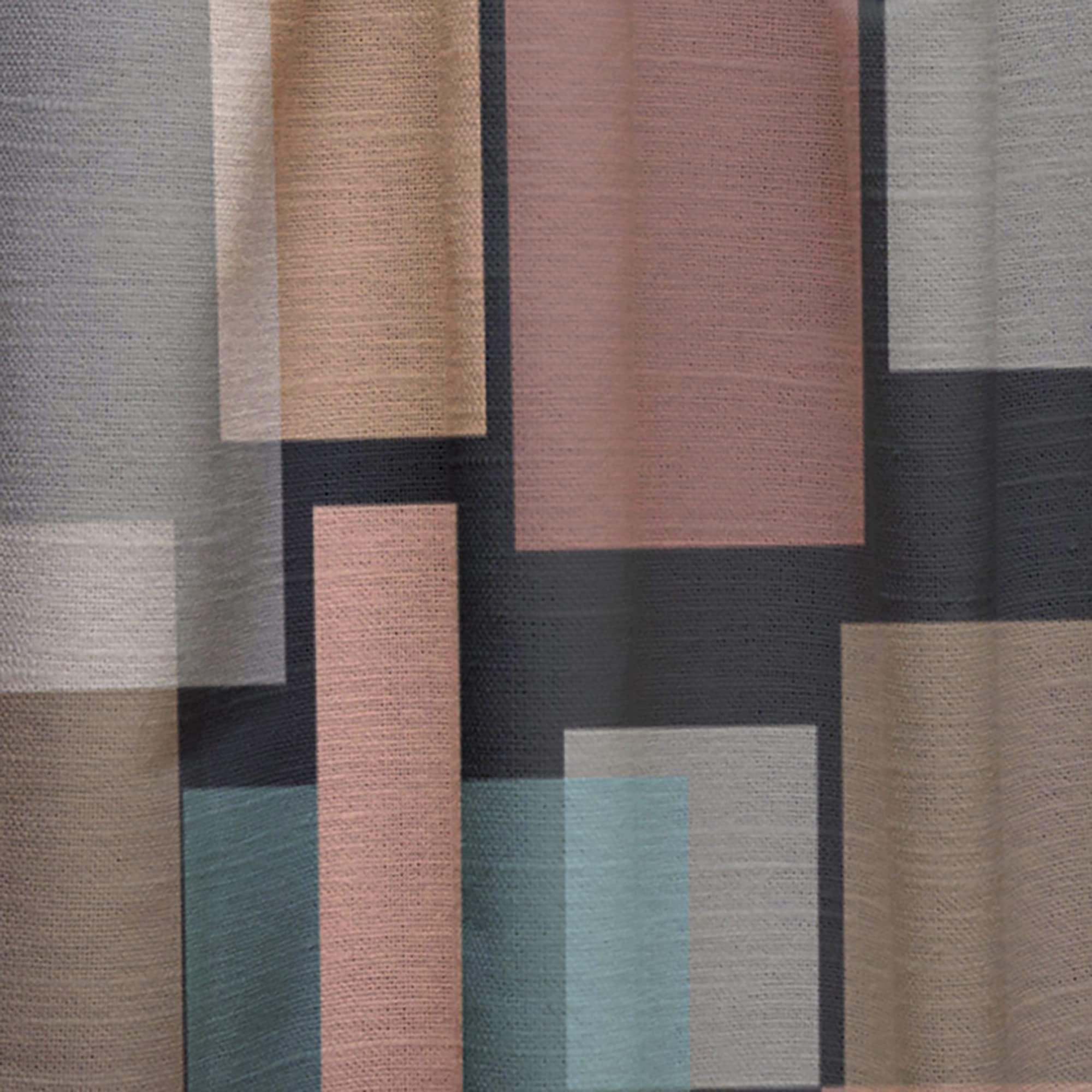 Retro Square Design II Thermal Insulated Curtains - Single Panel 52x90 Inches - Blackout Drapes for Bedroom & Living Room - Perfect for Home Decor and Light Control