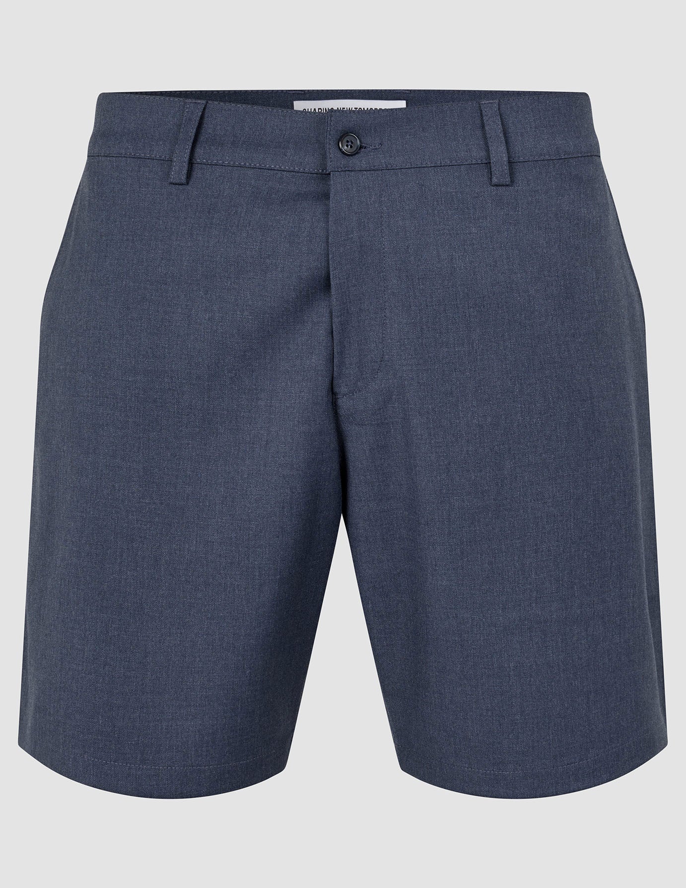 Siena Women's High Waisted Navy Blue Shorts - Comfortable Stretchy Casual Summer Shorts for Running, Yoga, and Travel
