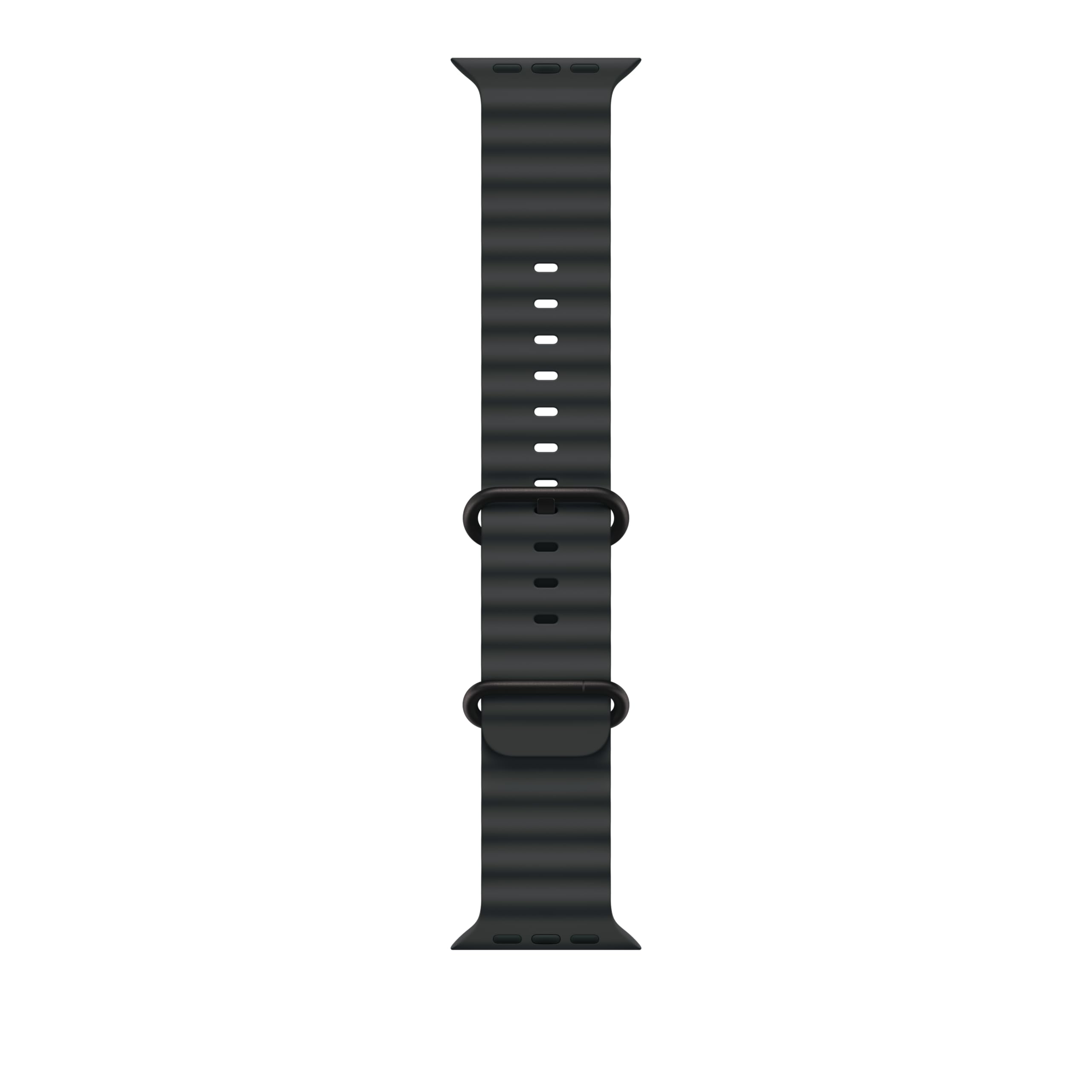 Apple Watch Band 49mm - Ocean Band for Apple Watch Series 8/7/SE - Black Titanium Finish - Durable & Waterproof Sport Strap - Perfect for Swimming, Surfing & Outdoor Activities