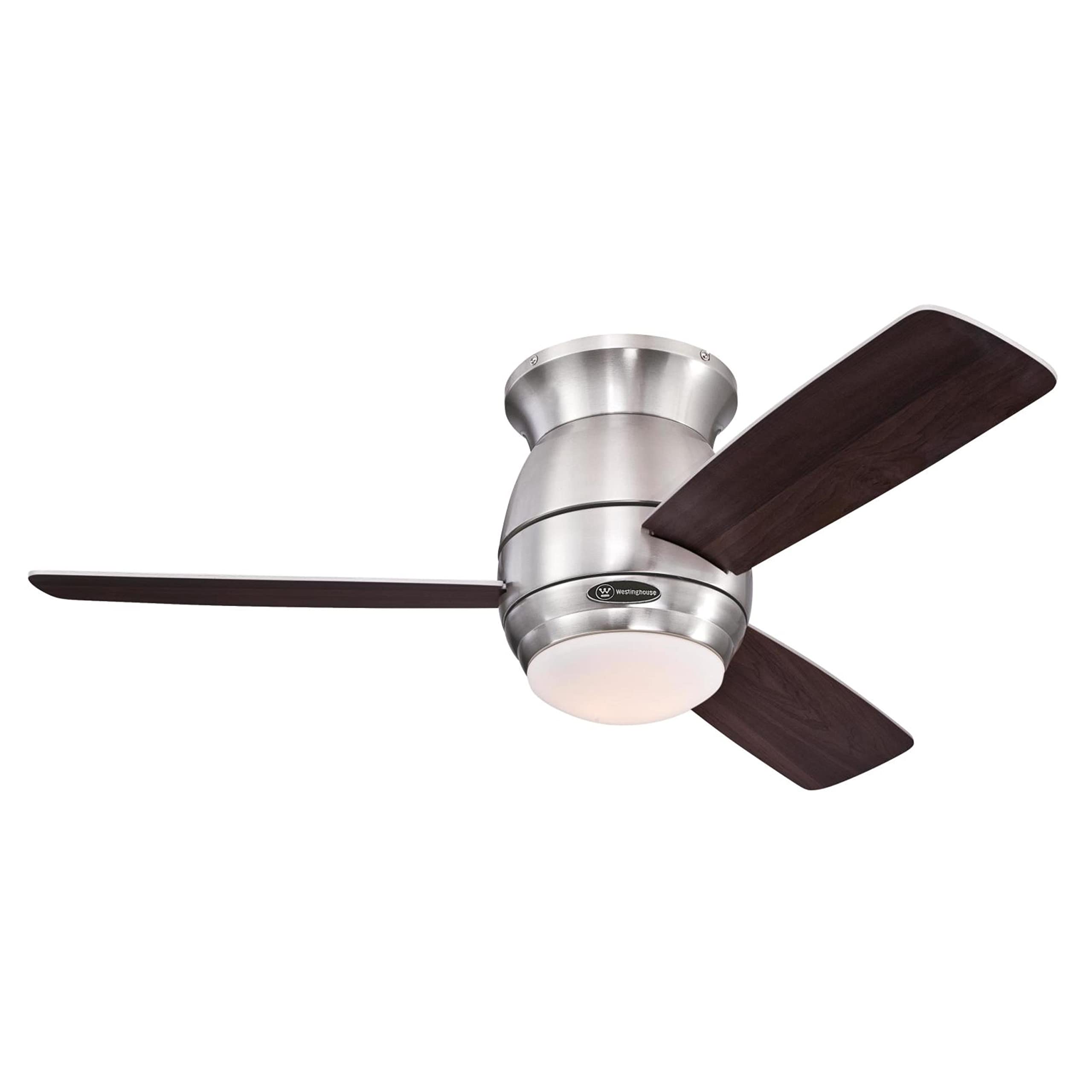 Westinghouse Halley 44-Inch Oil Rubbed Bronze Ceiling Fan with Dimmable LED Light Kit, Frosted Opal Glass & Remote Control - Indoor/Outdoor Use for Living Room, Bedroom, Patio, or Covered Porch
