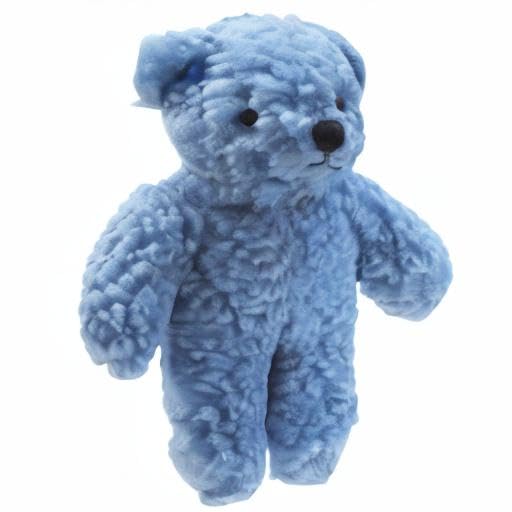 Zanies Berber Bear Dog Toys - Durable Chew Toy for Small & Medium Dogs, Blue - Perfect for Playtime, Training & Teething Relief