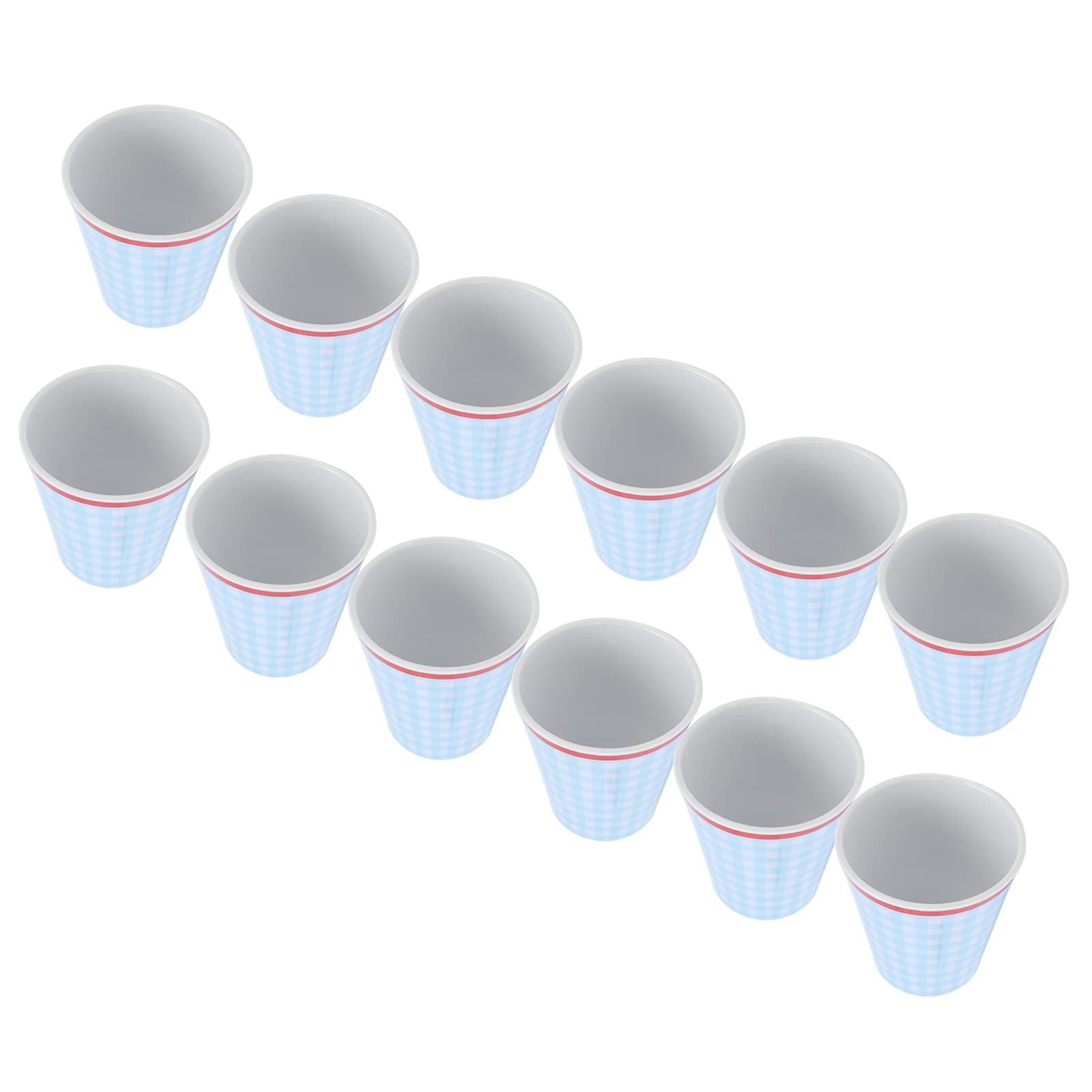 12-Pack Imitation Ceramic Cups - Colorful Durable Drinking Glasses for Milk, Water & Beverages | Perfect for Family Gatherings, Parties & Daily Use