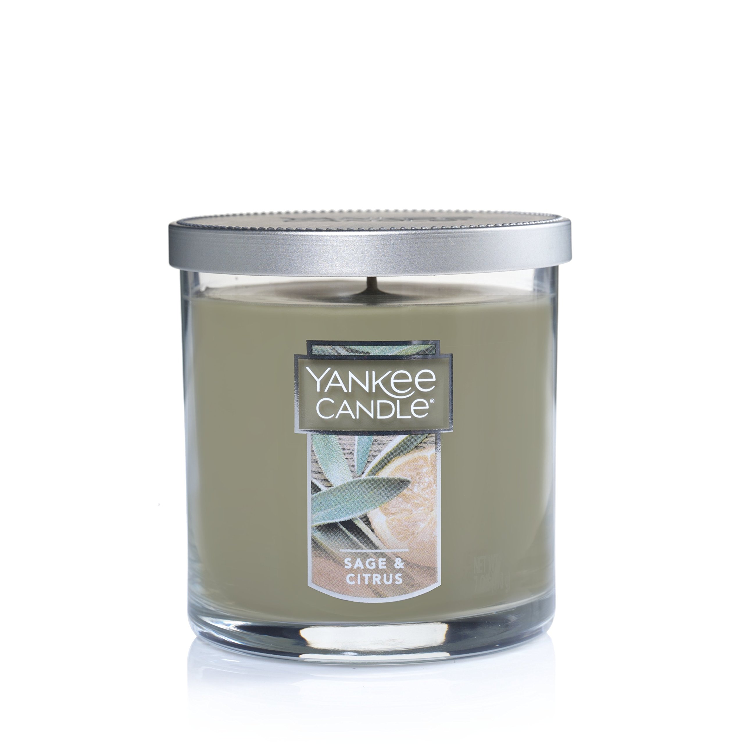 Yankee Candle Sage & Citrus Scented Candle - 7oz Small Tumbler with Single Wick, 35+ Hours Burn Time - Perfect for Home Relaxation, Spa Nights & Aromatherapy