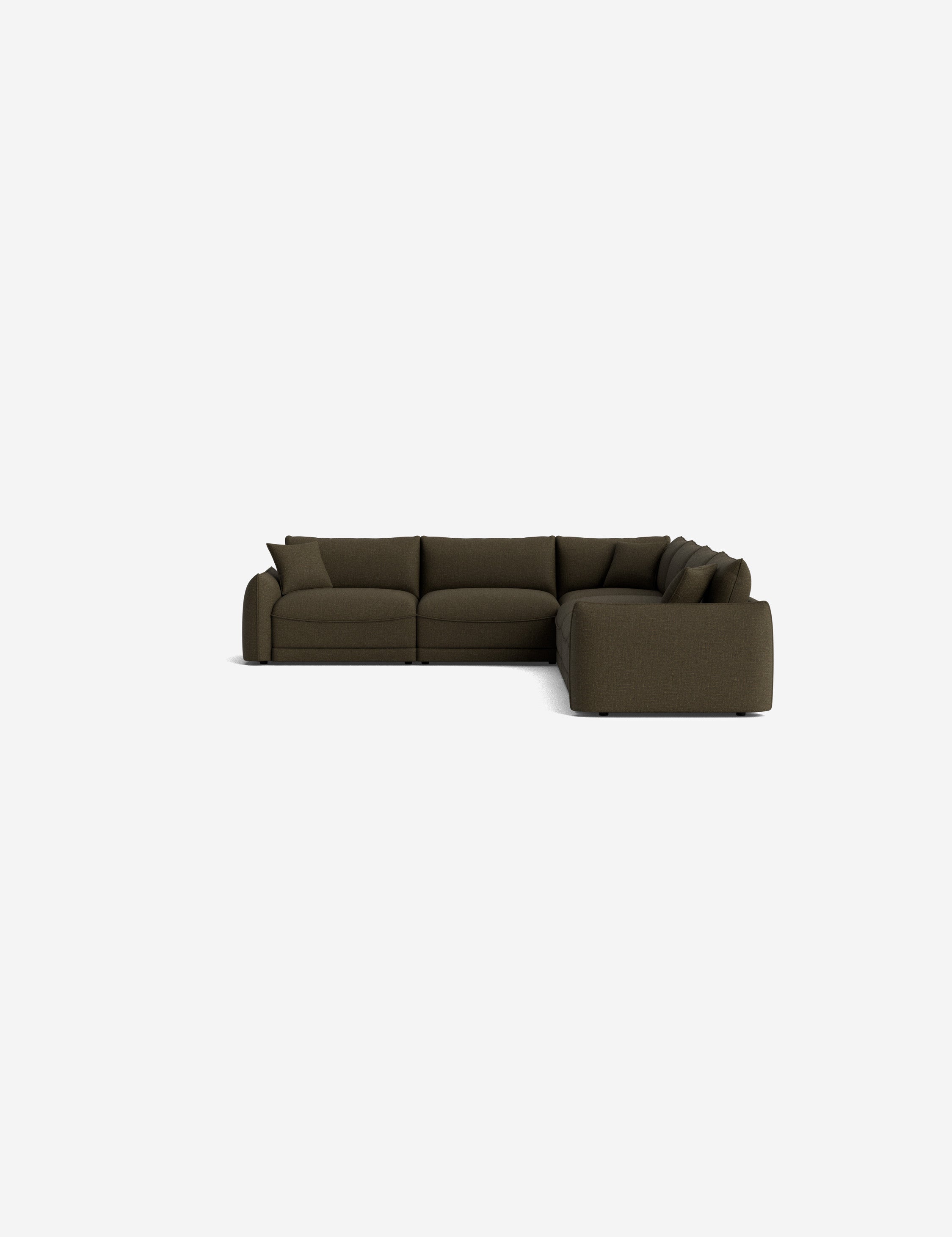 Balmer Modular Corner Sectional Sofa - Modern L-Shaped Couch with Reversible Chaise, Soft Fabric Upholstery for Living Room, Family Room & Home Theater Comfortable Seating