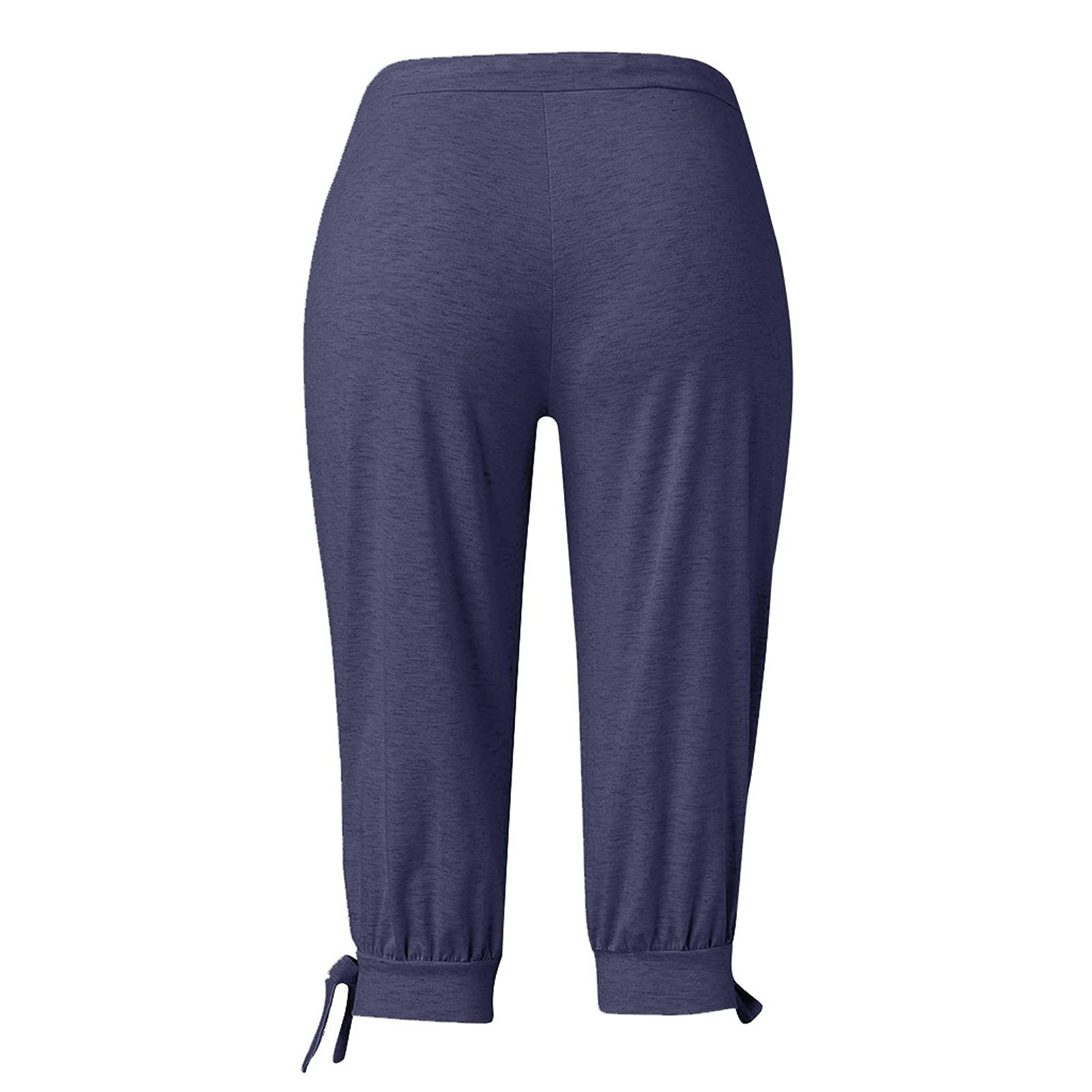 FFFG Featur123C Women's Summer Casual Fashion Pants - Loose Harem Baggy Trousers with Slim-Fit Calf Length | Perfect for Beach, Yoga & Everyday Wear