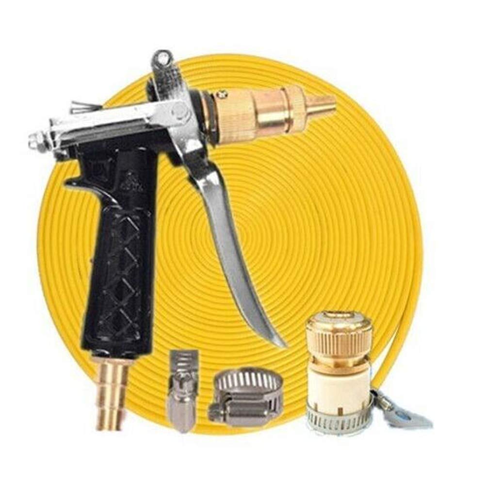 High Pressure Pneumatic Water Hose - 5000cm Yellow Car Wash Hose for Powerful Cleaning | Perfect for Auto Detailing, Garden Watering & Outdoor Cleaning