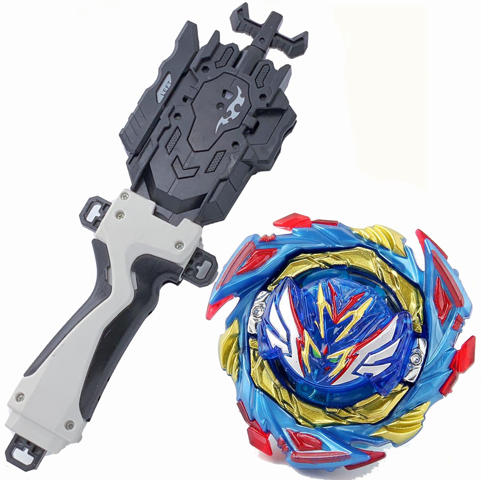 Beyblade Burst Evolution Metal Fusion B-187 Starter Savior Valkyrie SH-7 Battling Top Toy Set with Left & Right Spin String Launcher Grip - Perfect for Competitive Play, Kids Battles & Collection