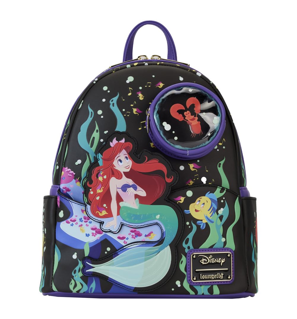 Disney by Loungefly Mini Backpack 35th Birthday Life is The Bubbles - Cute Mini Backpack for Women, Girls, Disney Fans - Perfect for Theme Parks, Travel, Cosplay & Daily Use