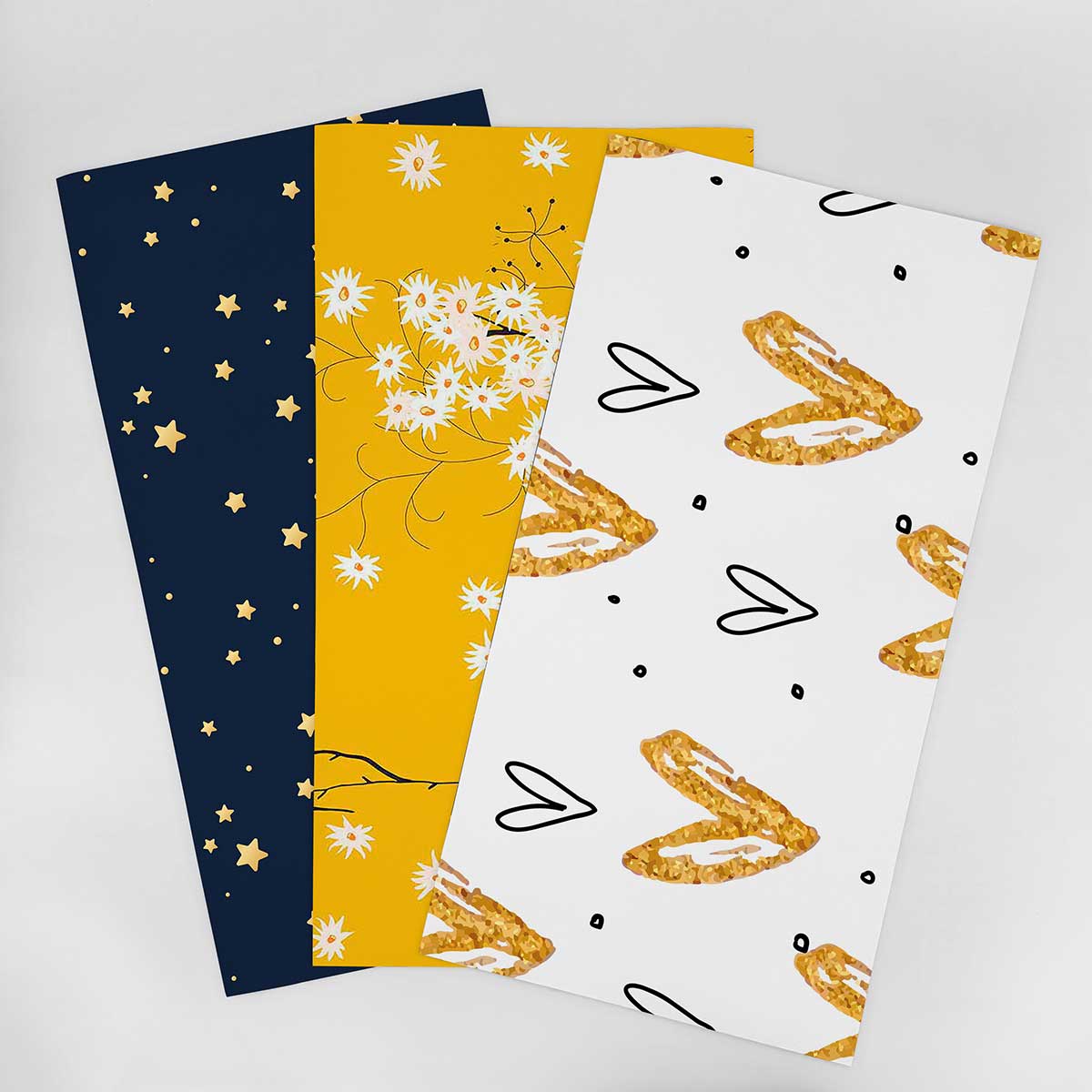 Kids Wallpaper Sample in Yellow & Beige Tones - Nursery, Bedroom & Playroom Decor Ideas