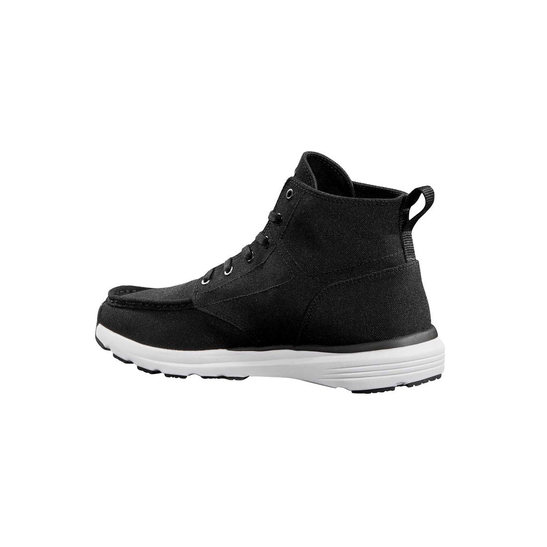 Haslett 5 Inch Soft Toe Canvas Moc Toe Chukka Boots for Men - Black Casual Shoes for Walking, Hiking & Outdoor Activities