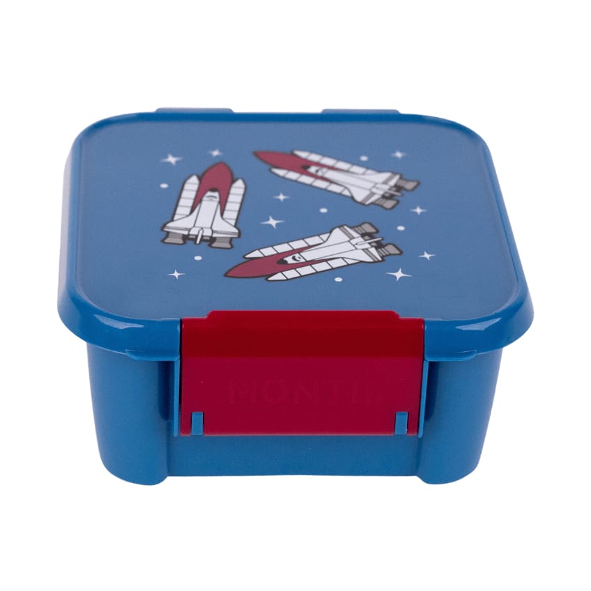 Galactic Leakproof Bento Style Kids Snack Box - 2 Compartment Insulated Lunch Container for School, Travel & Outdoor Activities | BPA-Free Eco-Friendly Food Storage