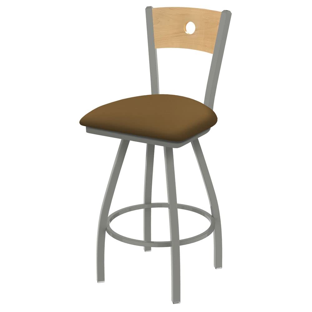 Holland Bar Stool Co. XL 830 Voltaire Swivel Bar Stool with Canter Saddle Seat - Adjustable Height Counter Stool for Kitchen Island, Bar, or Dining Room - Comfortable & Stylish Home Decor