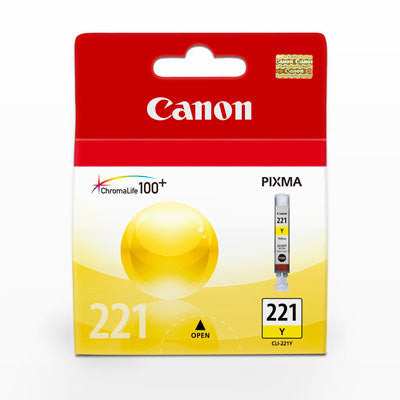 Canon CLI-221 Yellow Ink Cartridge - High-Quality Replacement for PIXMA Printers | Perfect for Home, Office & Photo Printing