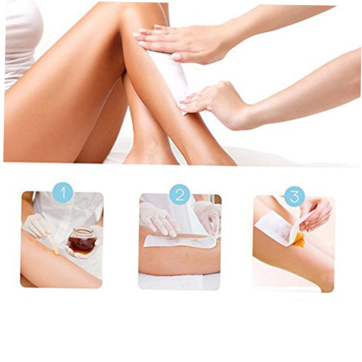 IPetboom Professional Disposable Hair Removal Wax Strips - 100 Yard Nonwoven Epilating Paper Roll for Smooth Skin - Ideal for Body & Bikini Areas - Perfect for Home Waxing & Salon Use