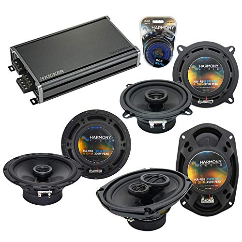 Pontiac Bonneville 2000-2005 OEM Replacement Speakers & CXA360.4 Amp Bundle - Premium Car Audio System Upgrade for Enhanced Sound Quality | Perfect for Road Trips and Daily Commuting