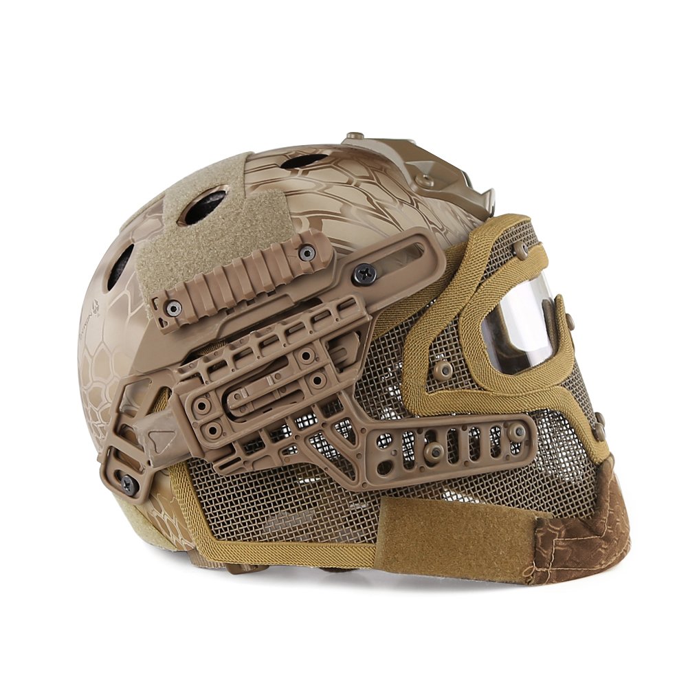 Tactical G4 Protective Helmet System with Goggles - Military Grade Airsoft & Paintball Mask for Combat Training, Hunting, and Outdoor War Games